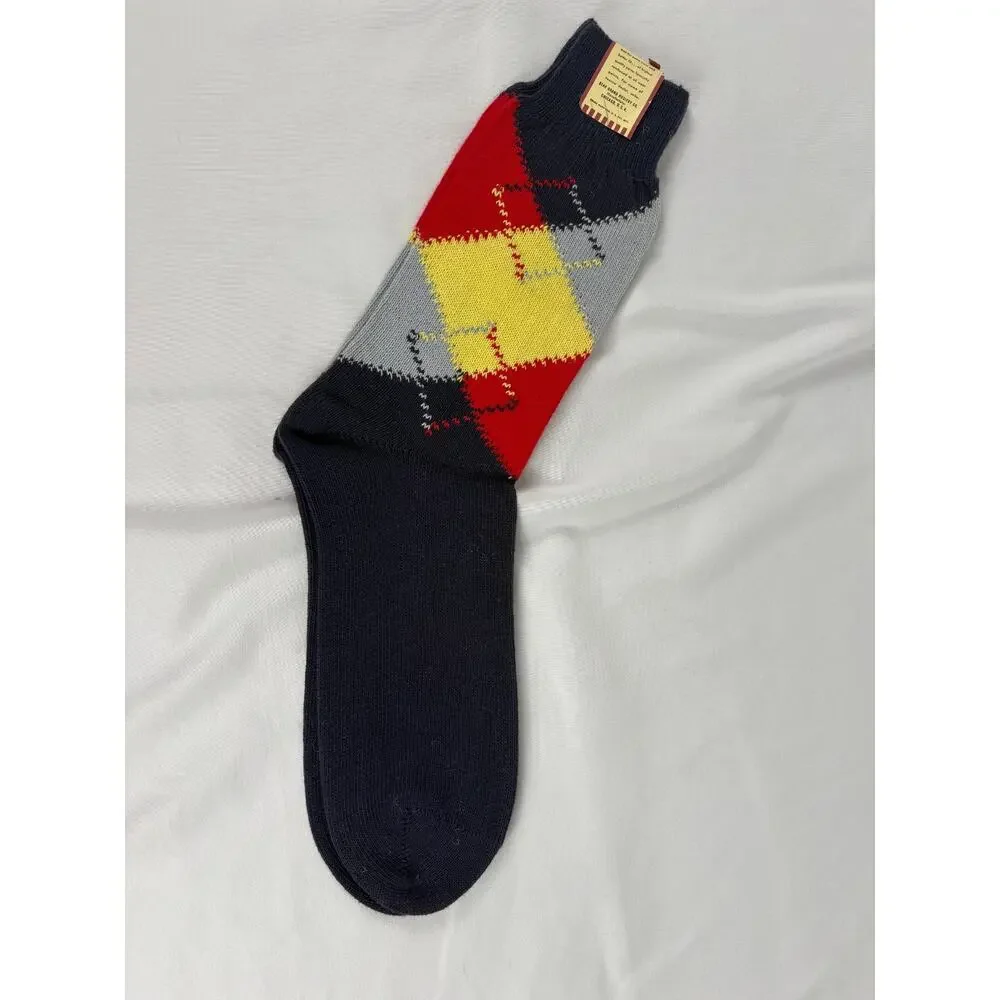 Vtg Bear Brand Hosiery Mens Socks 11.5 Travelair Style Soft Combed Cotton NOS